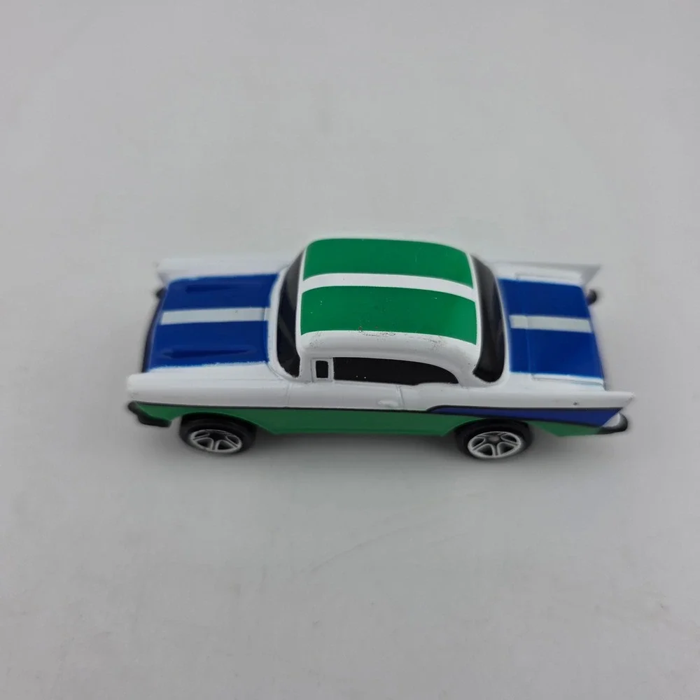 Matchbox 57 Chevrolet Bel Air & Military Helicopter Lot GOOD Vintage Toys Racing